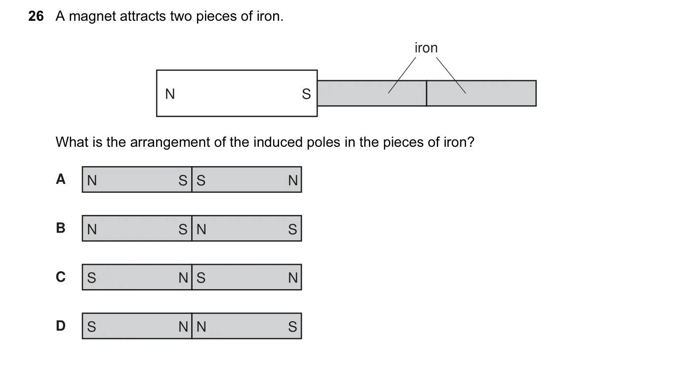 Question 26, June 2010, 0625 Paper 11
