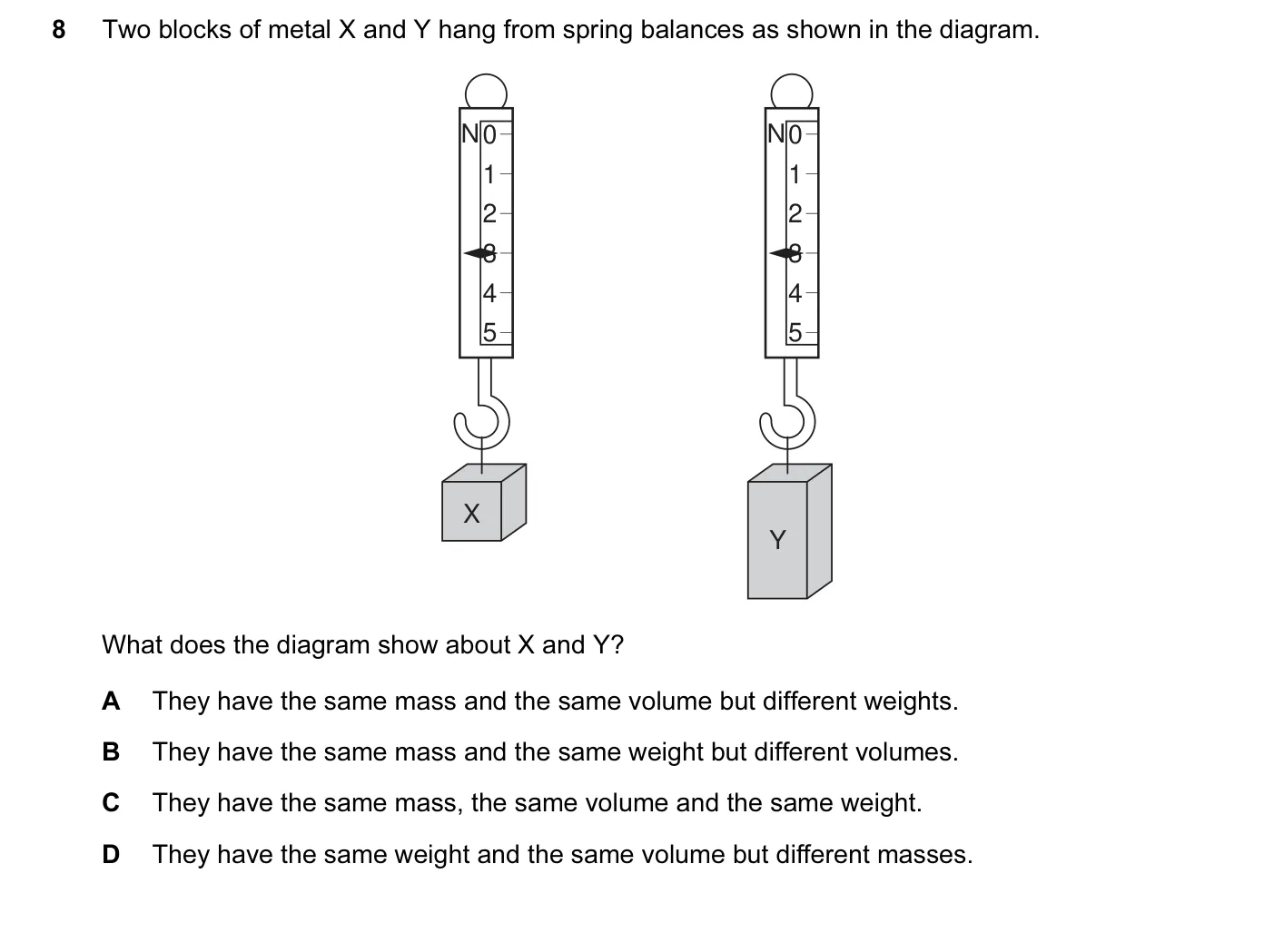 Question 8, June 2010, 0625 Paper 12