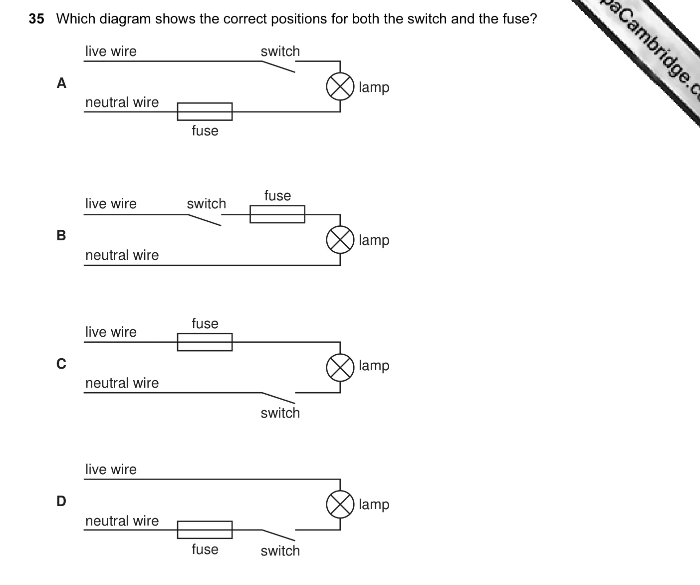 Question 35, June 2010, 0625 Paper 12