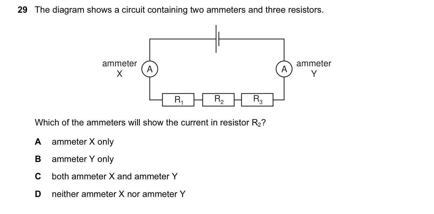 Question 29, November 2010, 0625 Paper 11