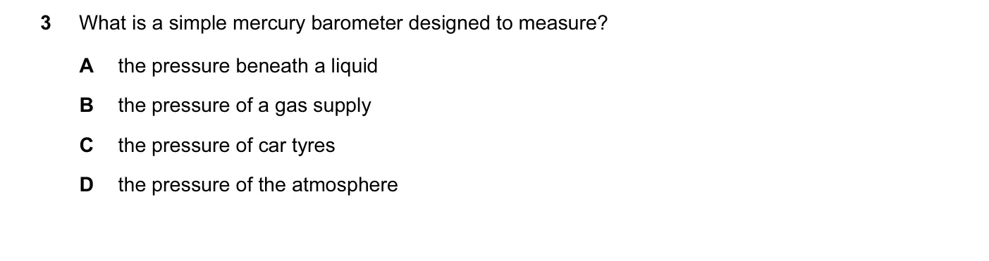 Question 3, November 2010, 0625 Paper 13