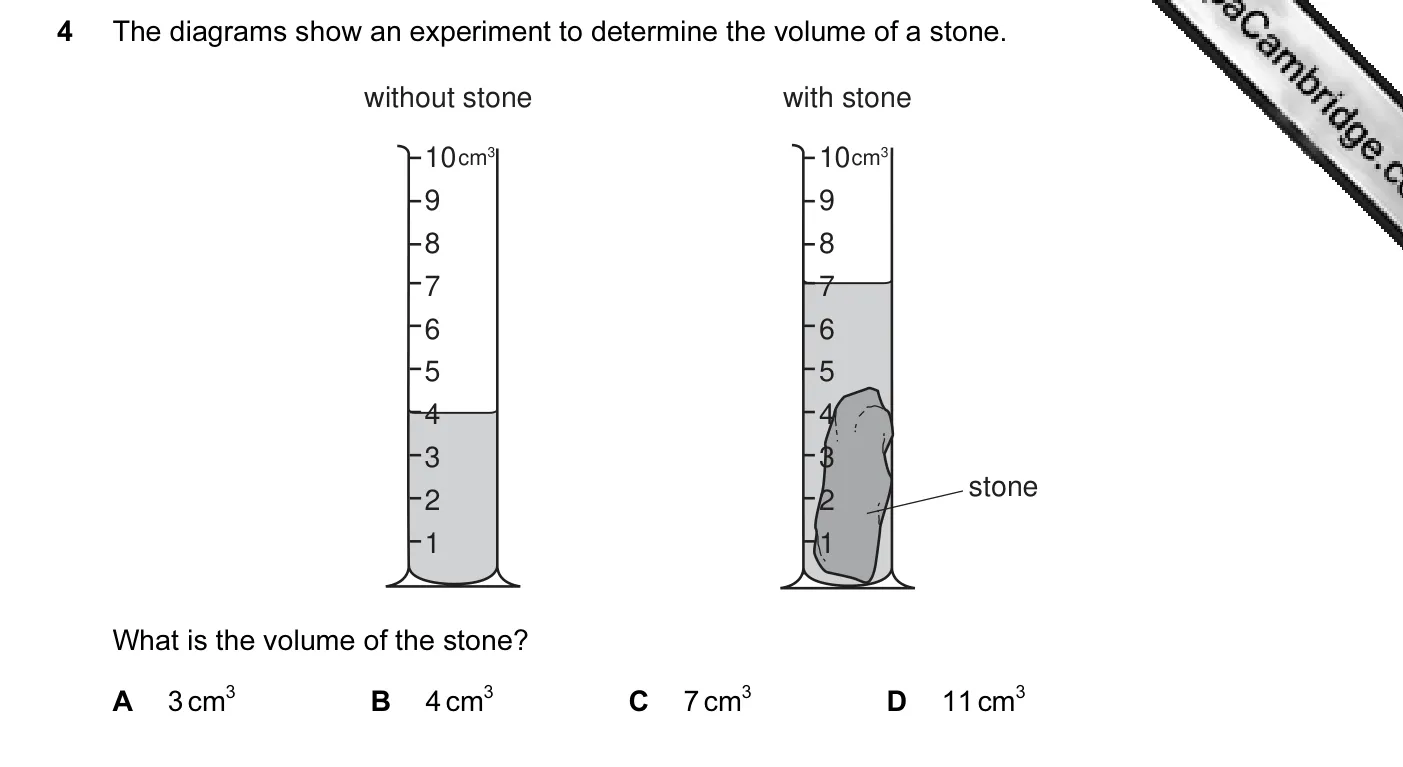 Question 4, November 2010, 0625 Paper 13