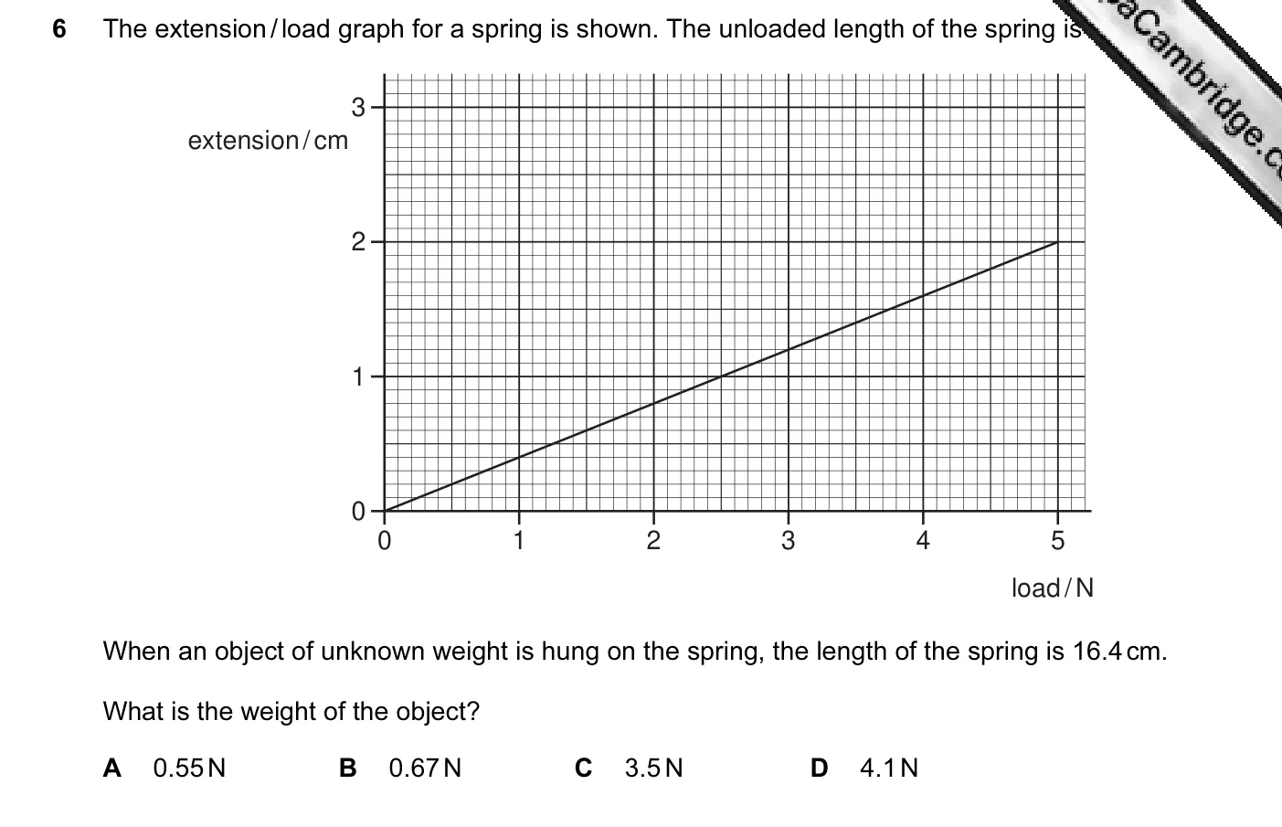 Question 6, November 2010, 0625 Paper 13