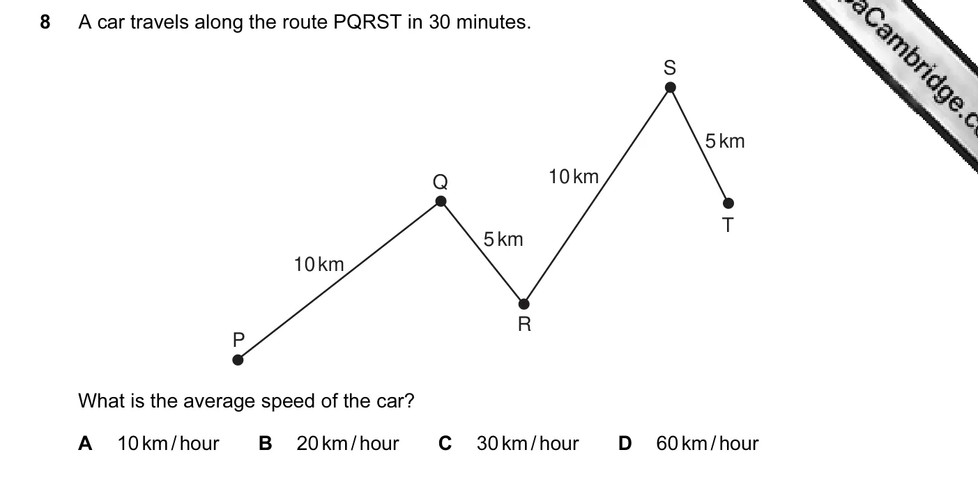 Question 8, November 2010, 0625 Paper 13