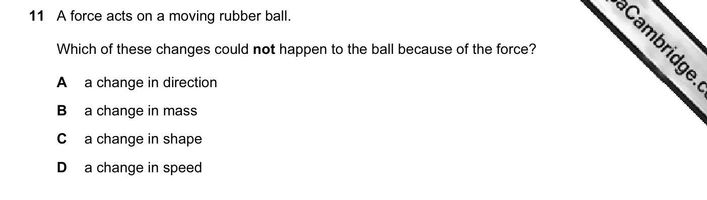 Question 11, November 2010, 0625 Paper 13