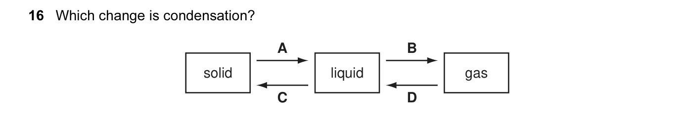 Question 16, November 2010, 0625 Paper 13