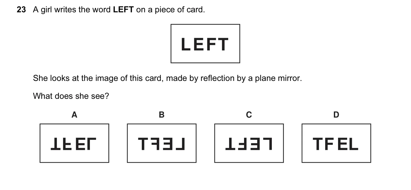 Question 23, November 2010, 0625 Paper 13