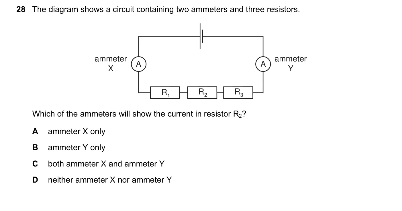 Question 28, November 2010, 0625 Paper 13