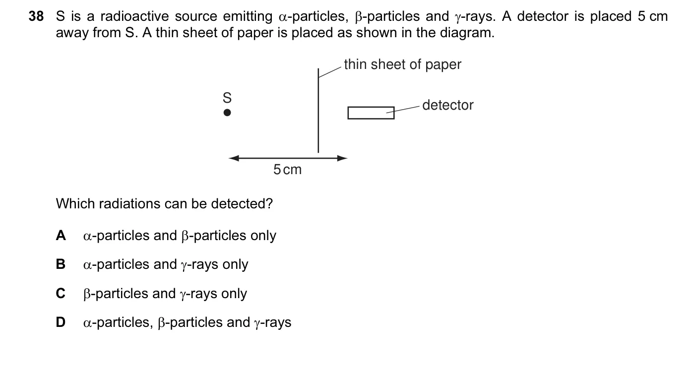 Question 38, November 2010, 0625 Paper 13