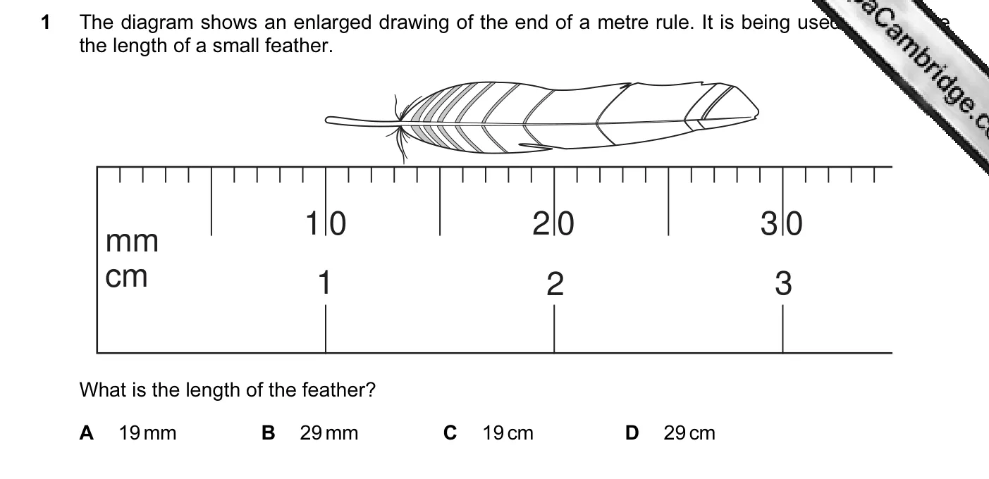 Question 1, June 2011, 0625 Paper 11