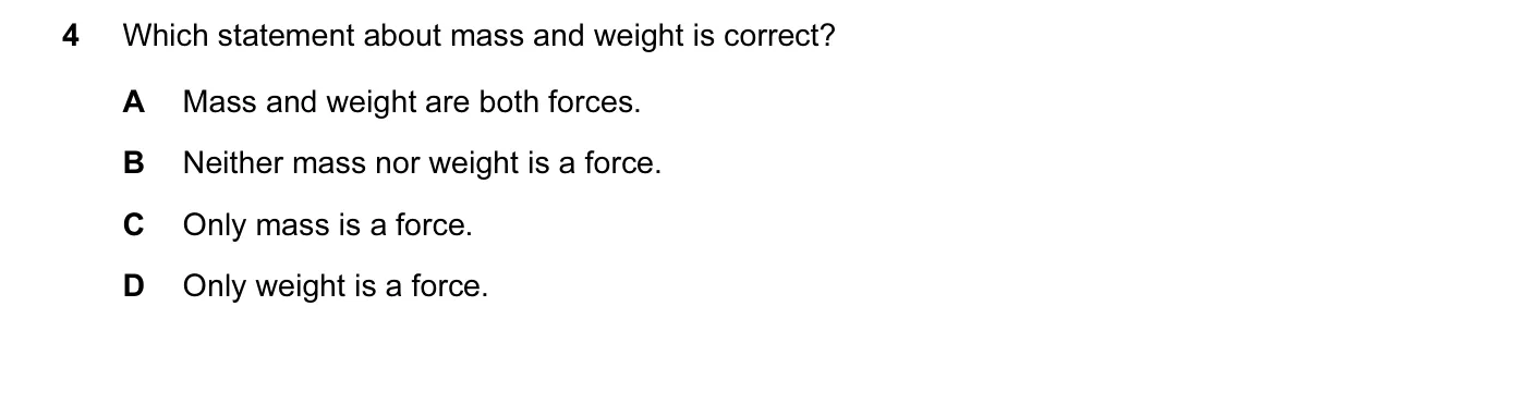 Question 4, June 2011, 0625 Paper 11