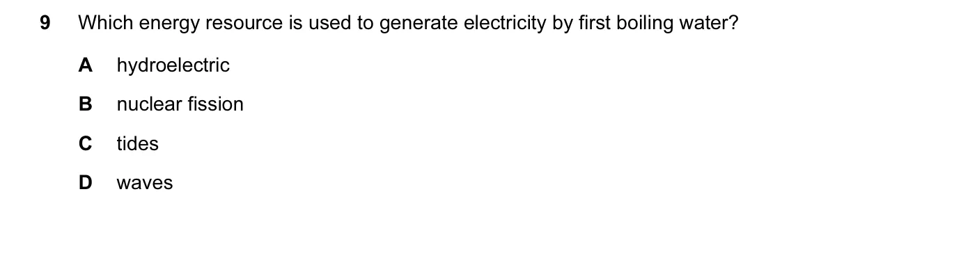 Question 9, June 2011, 0625 Paper 11