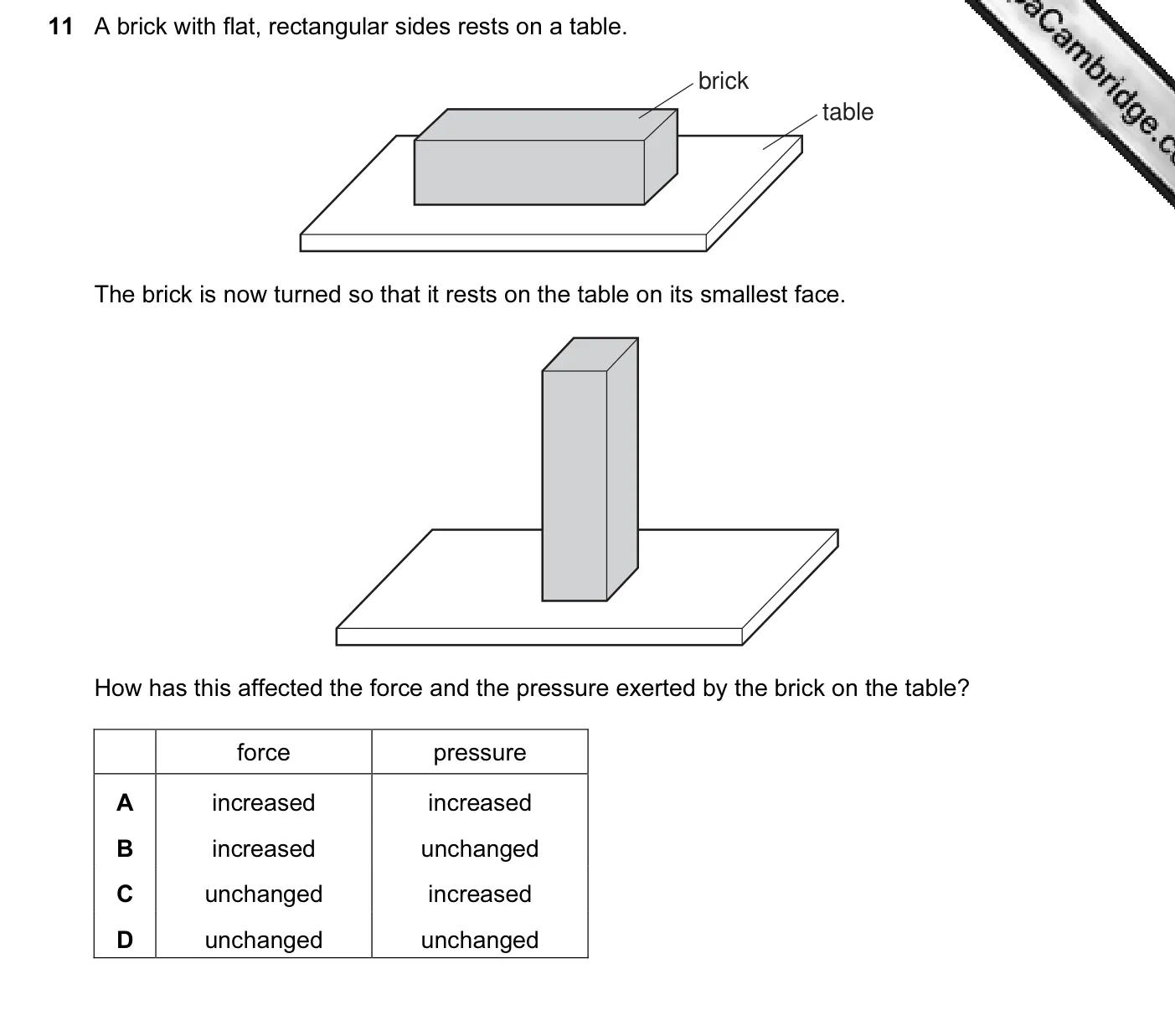 Question 11, June 2011, 0625 Paper 11