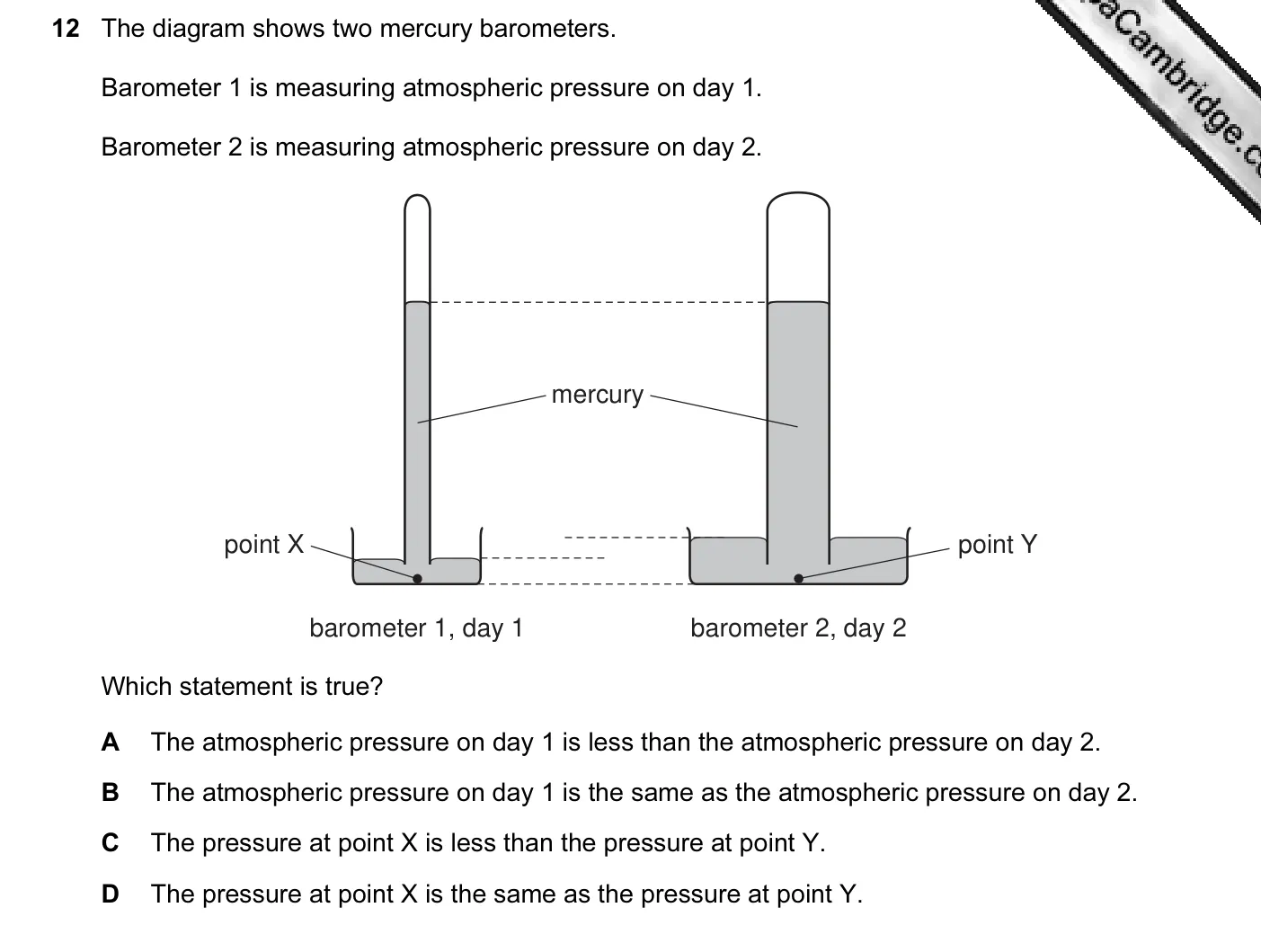 Question 12, June 2011, 0625 Paper 11