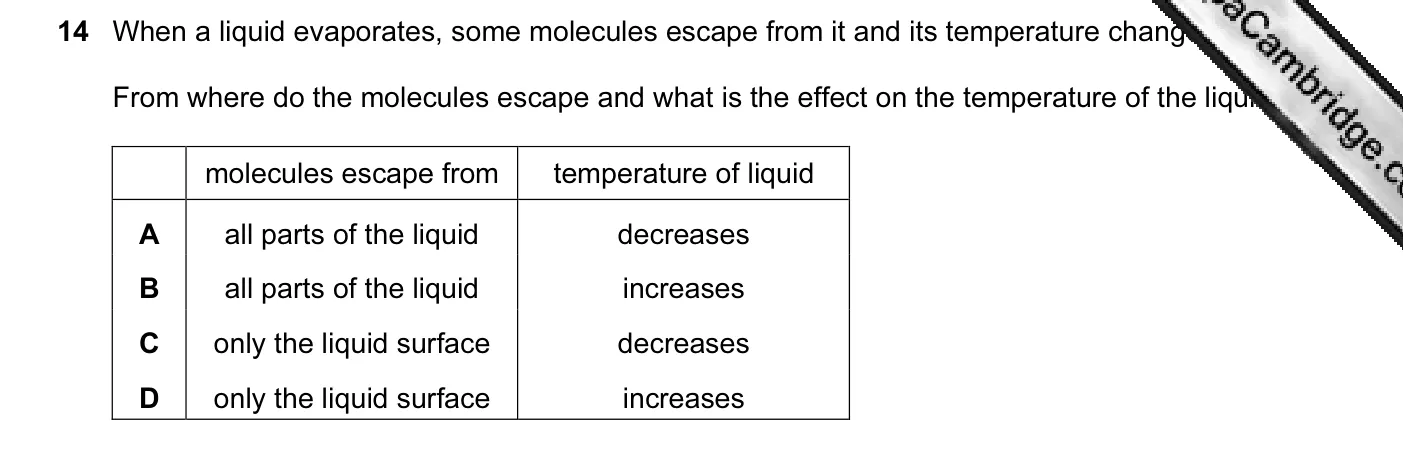 Question 14, June 2011, 0625 Paper 11