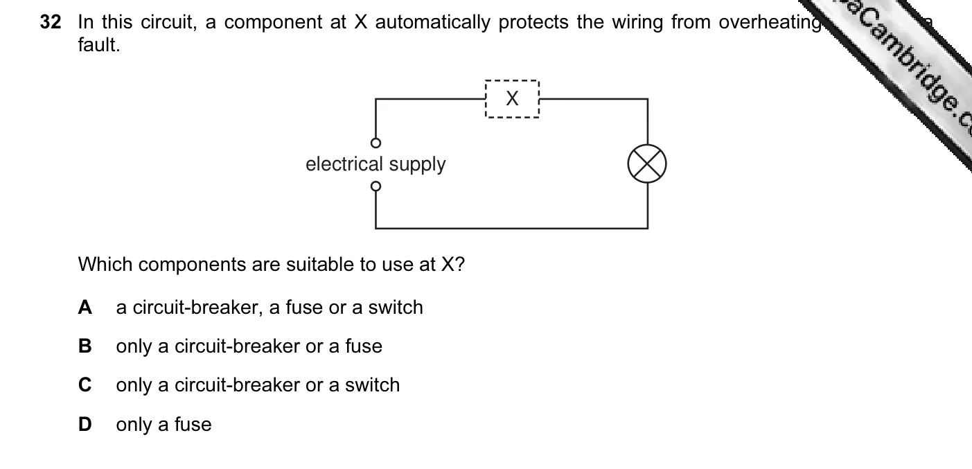 Question 32, June 2011, 0625 Paper 11