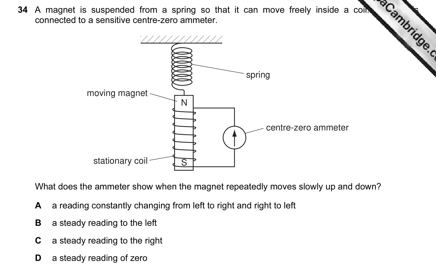 Question 34, June 2011, 0625 Paper 11