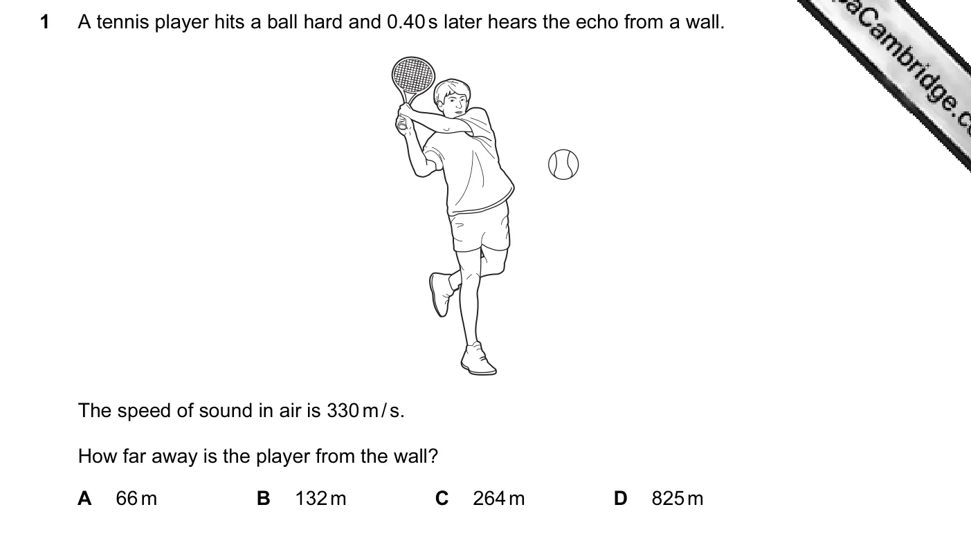 Question 1, June 2011, 0625 Paper 12