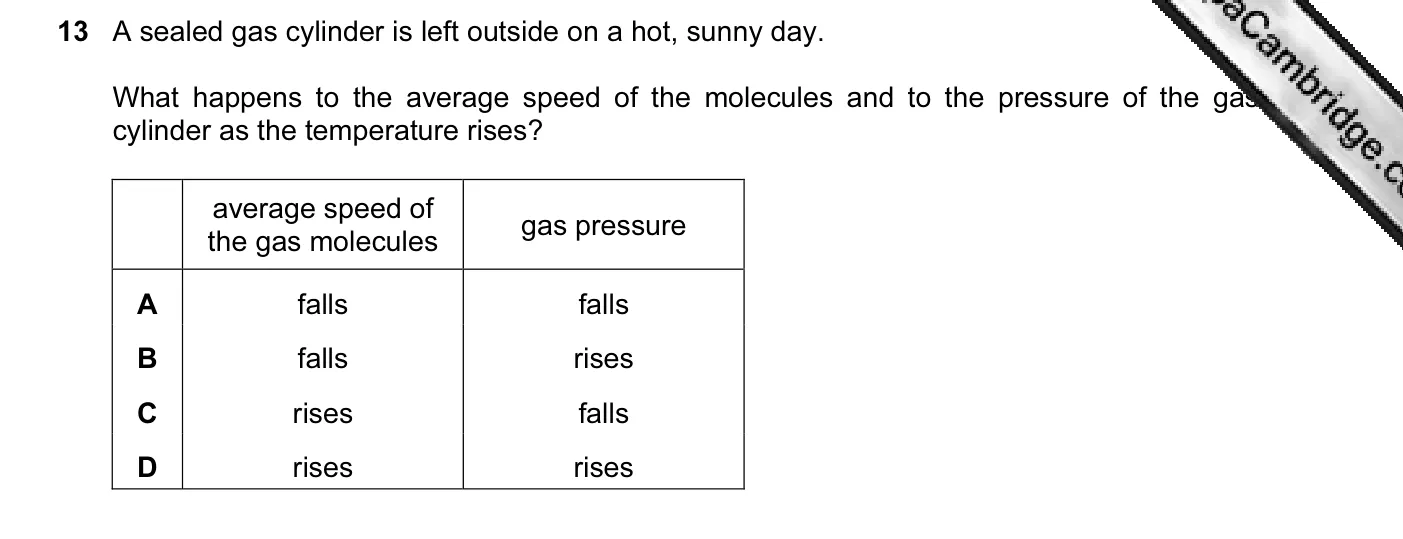 Question 13, June 2011, 0625 Paper 13