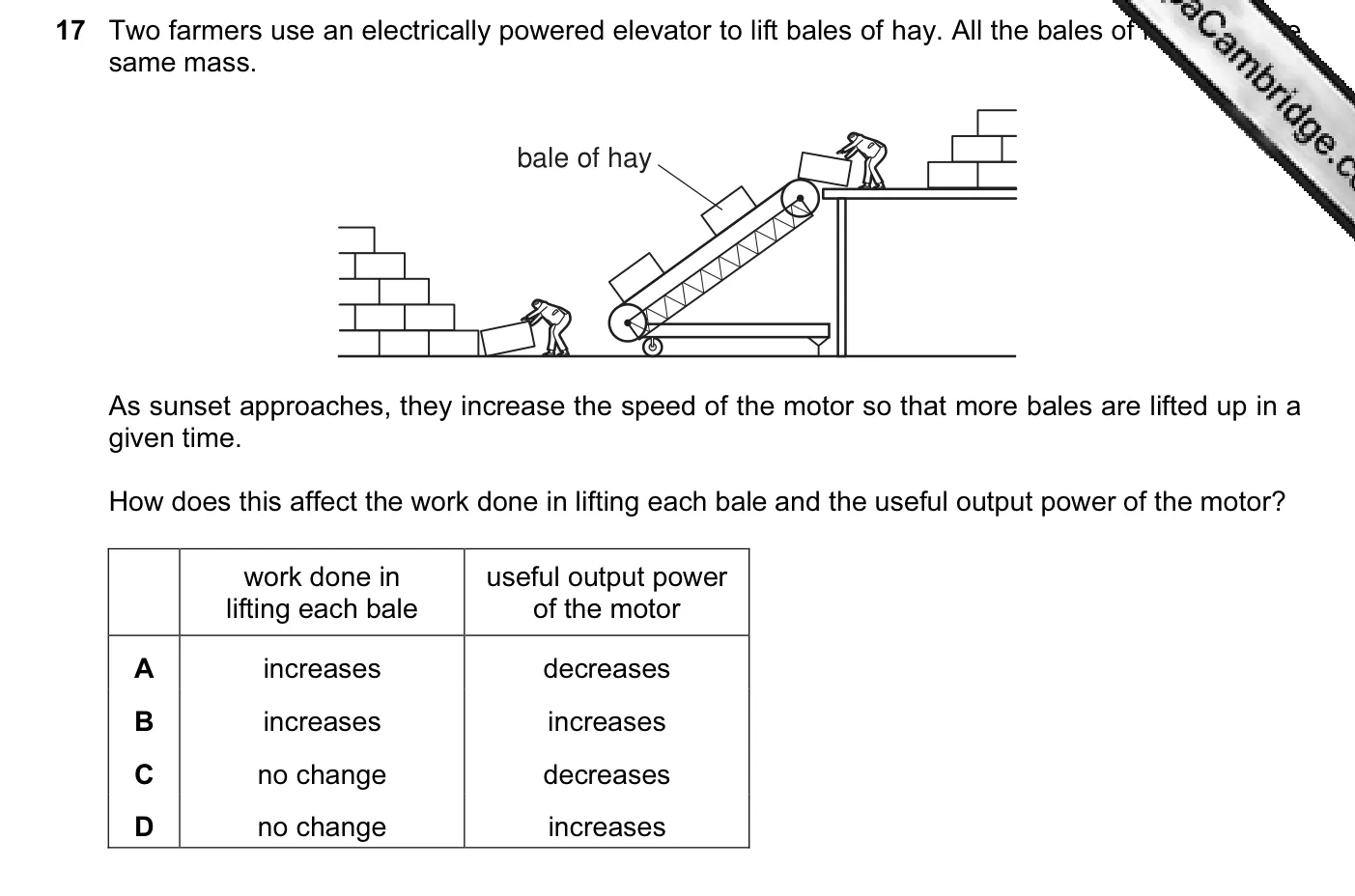 Question 17, June 2011, 0625 Paper 13