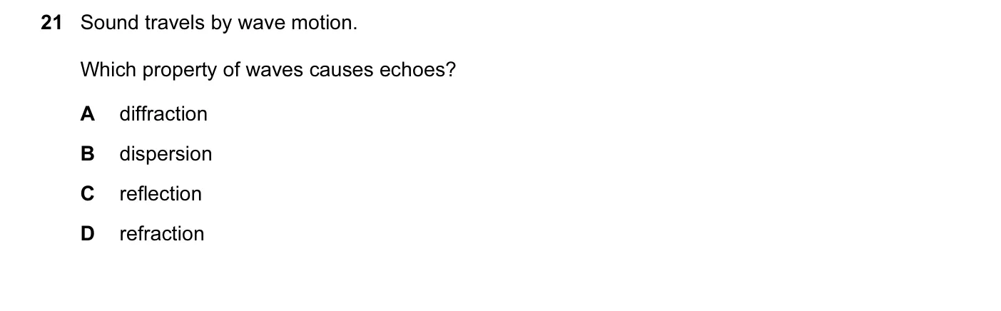 Question 21, June 2011, 0625 Paper 13