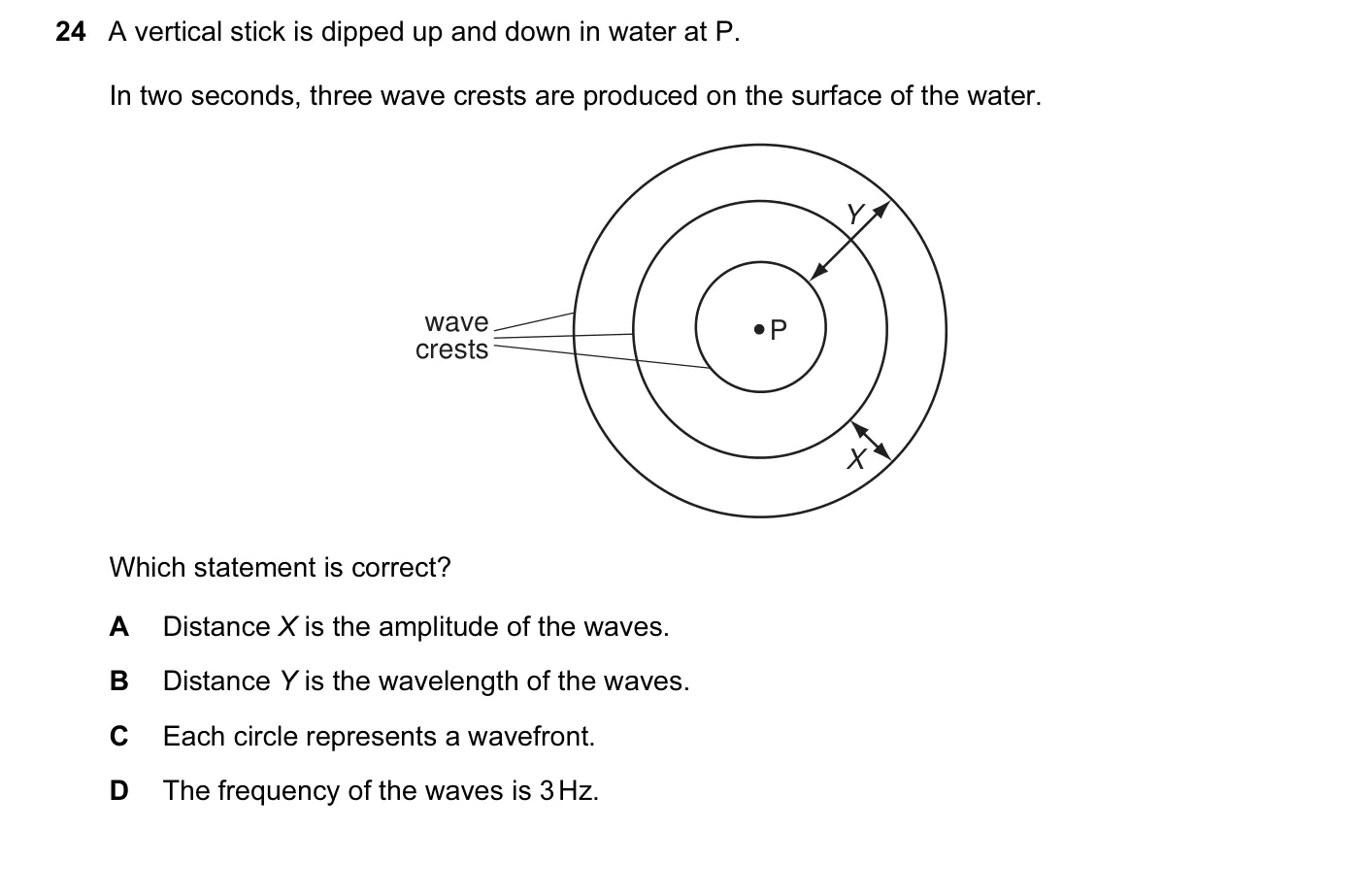 Question 24, June 2011, 0625 Paper 13