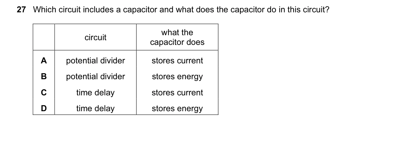 Question 27, June 2011, 0625 Paper 13