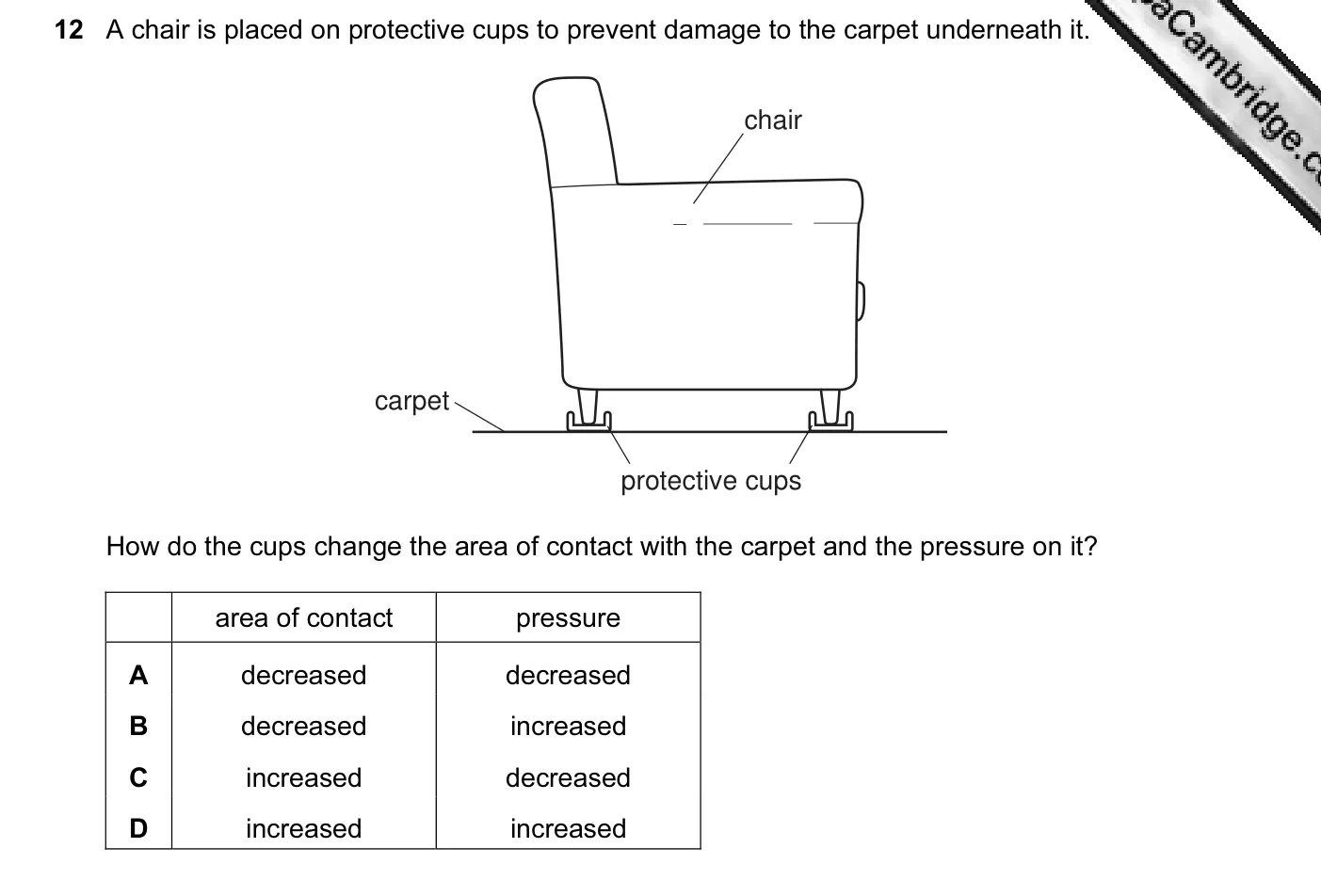 Question 12, November 2011, 0625 Paper 11