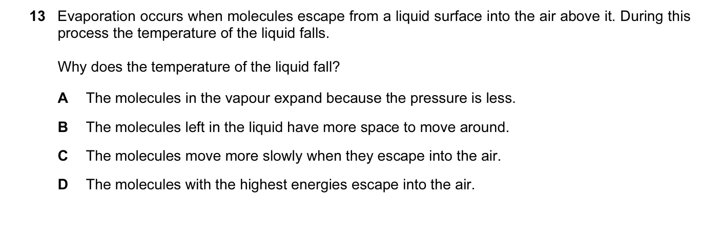 Question 13, November 2011, 0625 Paper 11