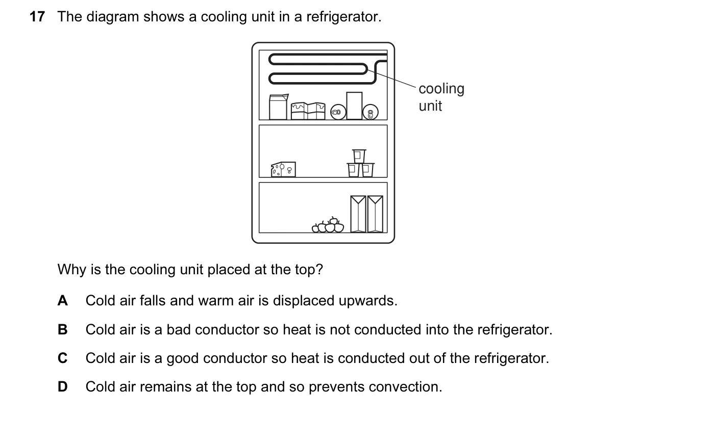Question 17, November 2011, 0625 Paper 11