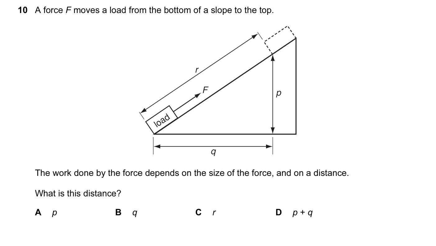 Question 10, November 2011, 0625 Paper 12