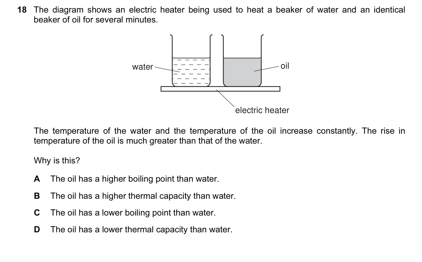 Question 18, November 2011, 0625 Paper 12
