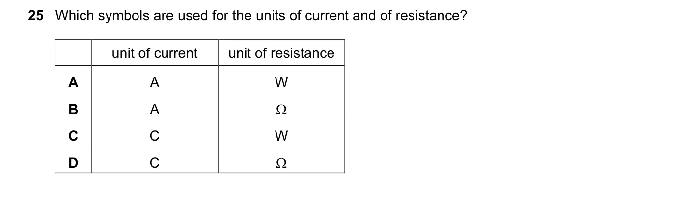 Question 25, November 2011, 0625 Paper 12