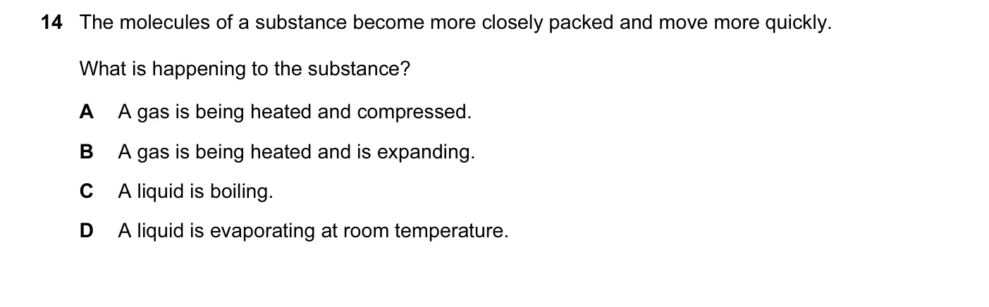 Question 14, June 2012, 0625 Paper 11