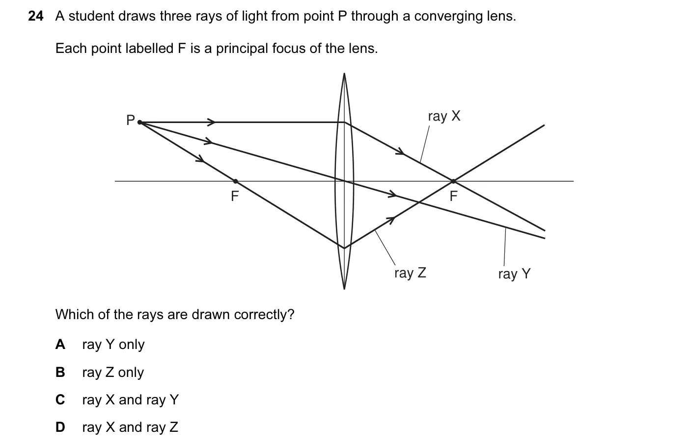 Question 24, June 2012, 0625 Paper 11