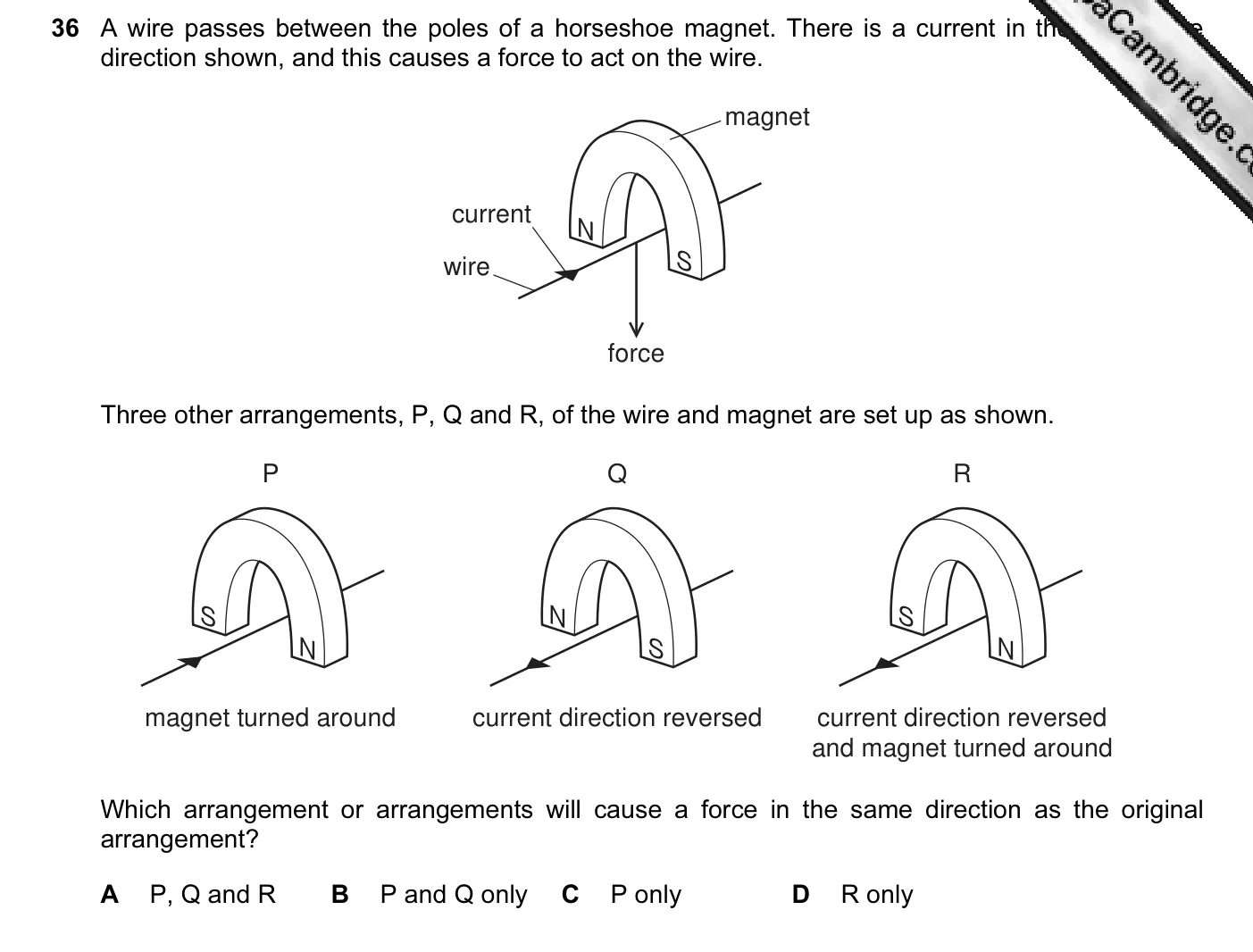 Question 36, June 2012, 0625 Paper 11
