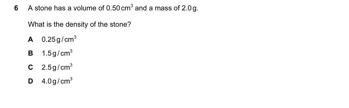 Question 6, June 2012, 0625 Paper 12