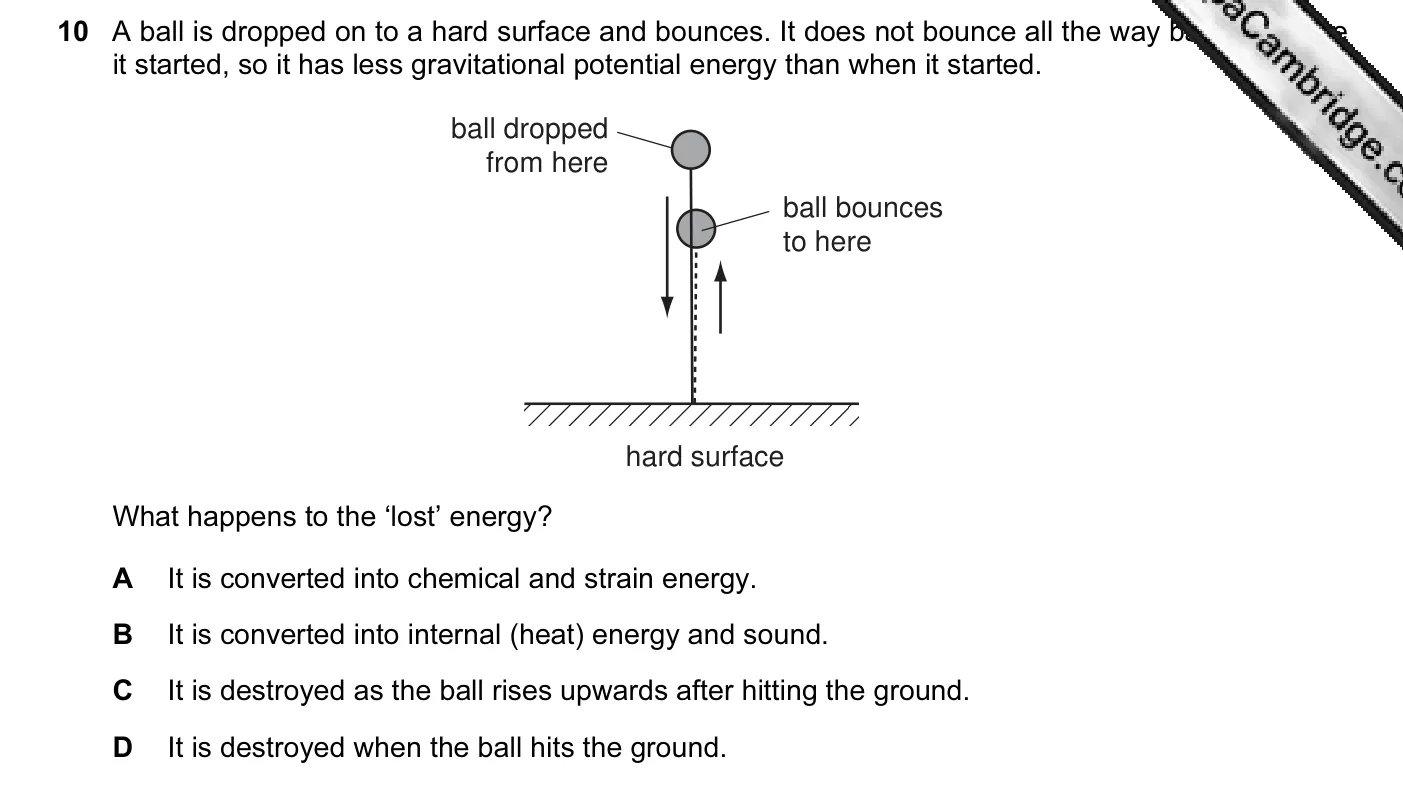 Question 10, June 2012, 0625 Paper 12