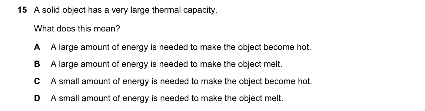 Question 15, June 2012, 0625 Paper 12