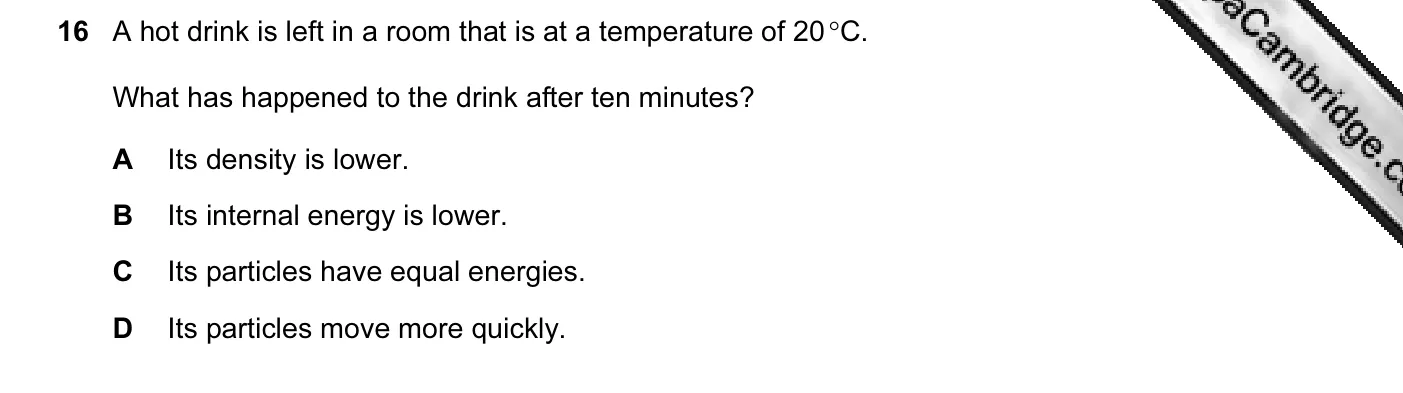 Question 16, June 2012, 0625 Paper 12