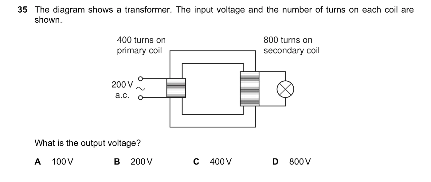 Question 35, June 2012, 0625 Paper 12