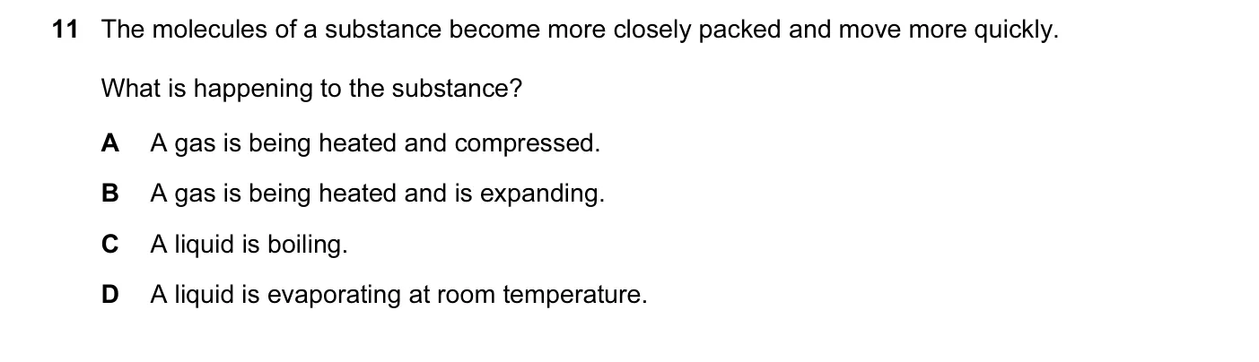 Question 11, June 2012, 0625 Paper 13