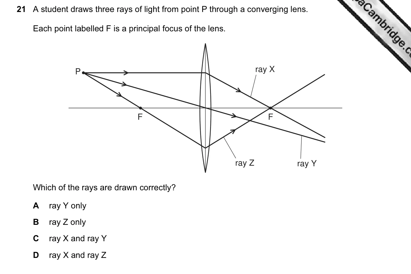 Question 21, June 2012, 0625 Paper 13