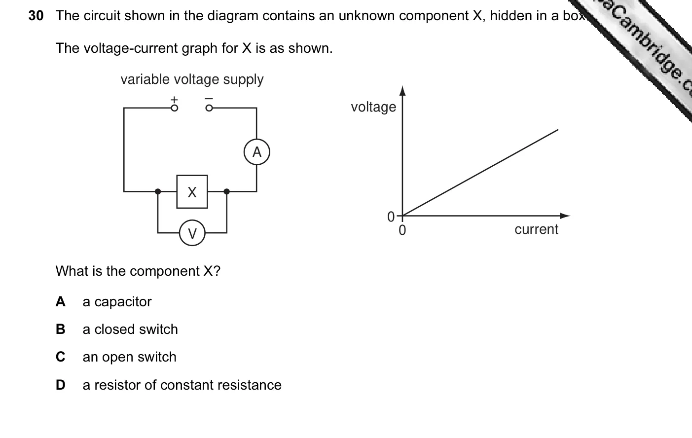 Question 30, June 2012, 0625 Paper 13