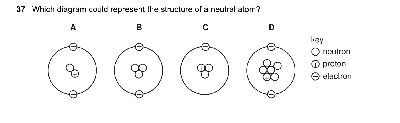 Question 37, June 2012, 0625 Paper 13