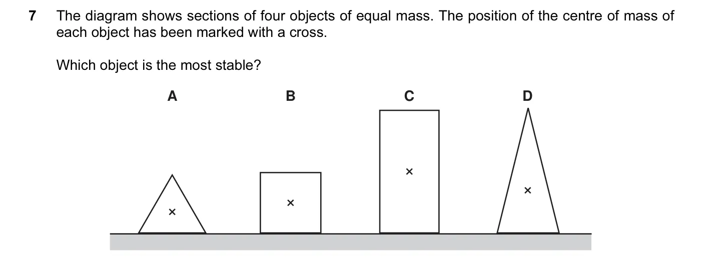 Question 7, November 2012, 0625 Paper 11