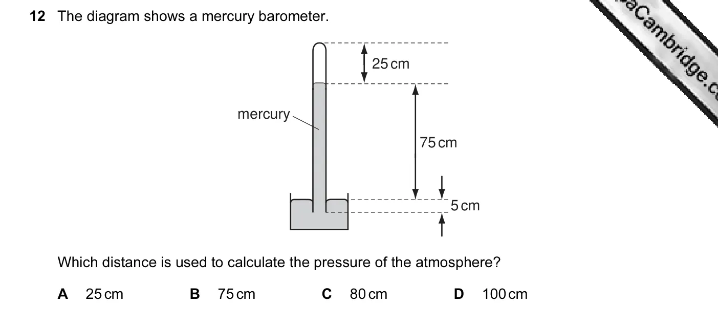 Question 12, November 2012, 0625 Paper 11