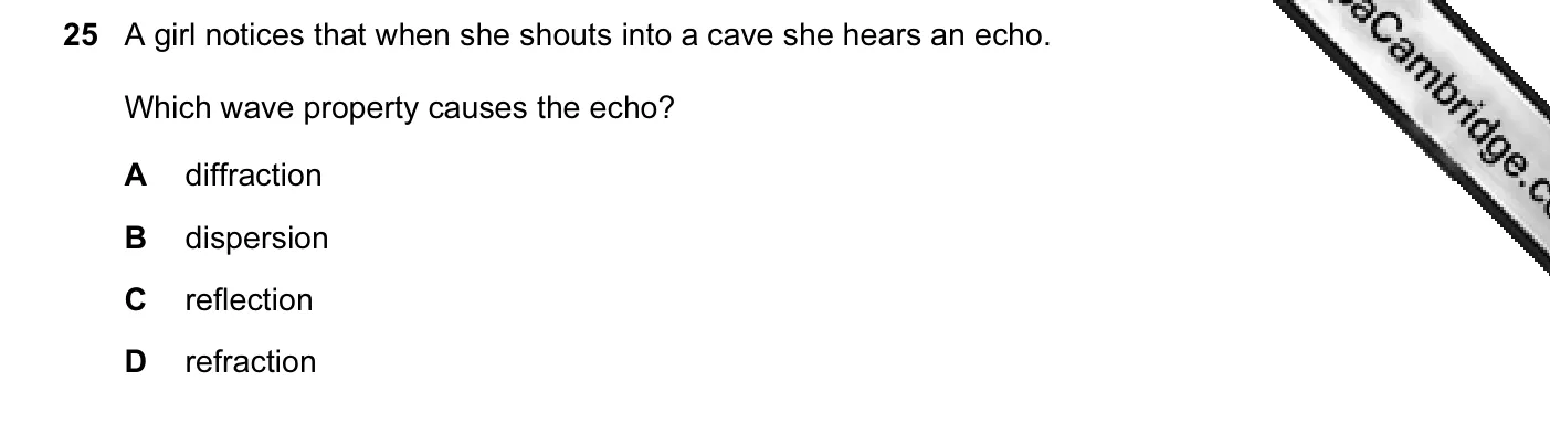 Question 25, November 2012, 0625 Paper 11