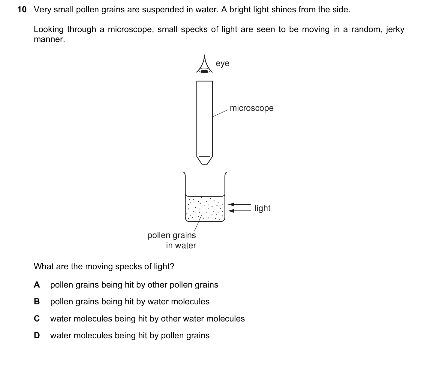 Question 10, November 2012, 0625 Paper 12