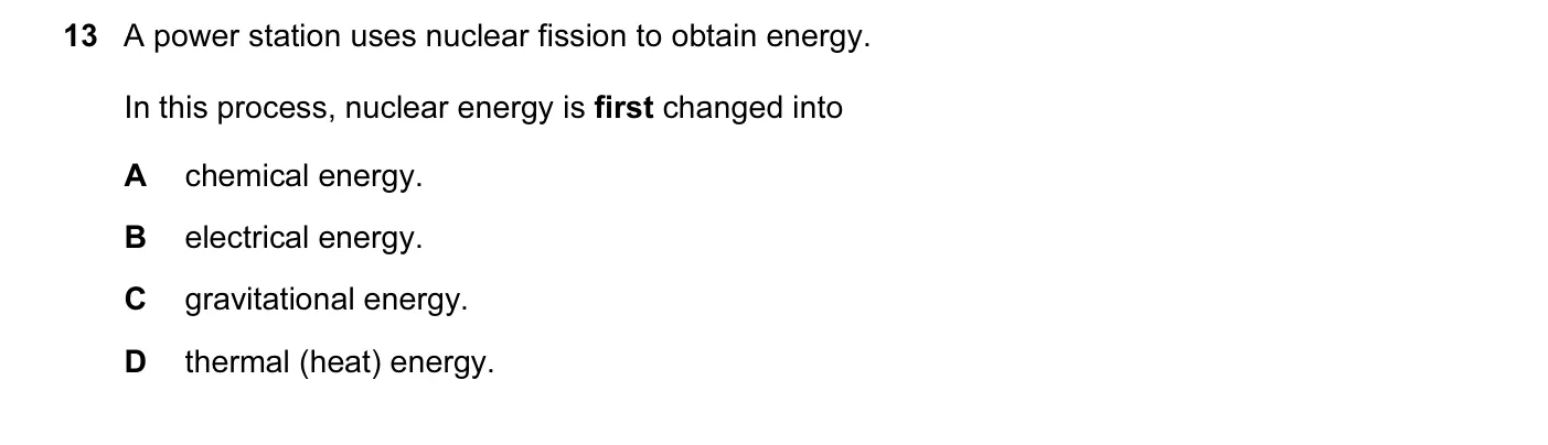 Question 13, November 2012, 0625 Paper 12